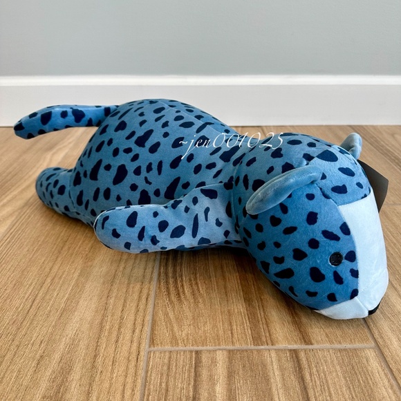 Blue Cheetah Weighted Plush Throw Pillow - Pillowfort - Picture 5 of 11